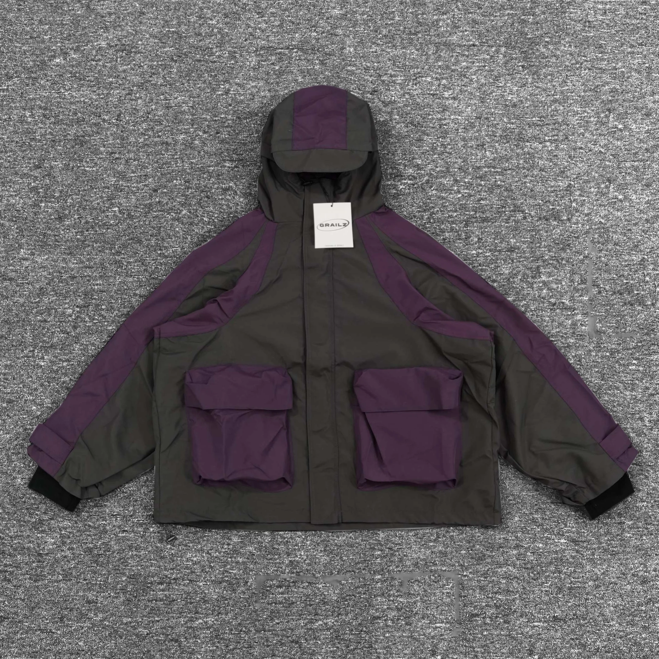 Correct Grailz Color Matched Hooded Windbreaker Jacket Jacket
