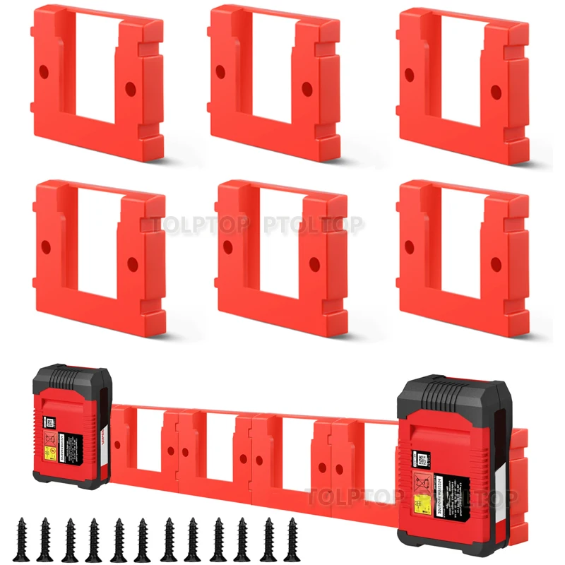 ใหม่ 1-6 ชิ้นแบตเตอรี่ผู้ถือ Wall Mount แบตเตอรี่ Dock สําหรับ Einhell Power X - เปลี่ยนเครื่องมือผู้ถือยึดอุปกรณ์เสริม 1