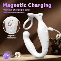 Männliches Sexspielzeug, App-Steuerung, Vibrator für Männer, Prostata-Massagegerät, Dual-Penisring, Penisringe, Anal, vibrierender Buttplug, Produkte für Erwachsene 5