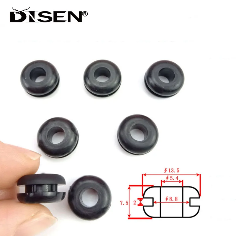 

1/2/5/10Pcs Black 8.8mm Silicone Rubber Caps Plug Gasket Protect Caps Double-sided Guard Coil Seal Stopper