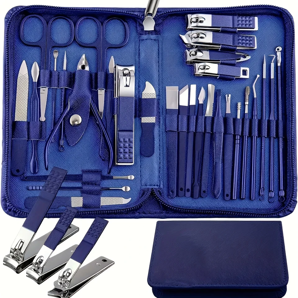 30 Piece Portable Stainless Steel Manicure Set