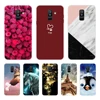 Coque à motif floral pour Samsung, étui en silicone souple, pour modèles horizon 2018, A 6, A600F, Galaxy horizon Plus 2018, A605, A605F