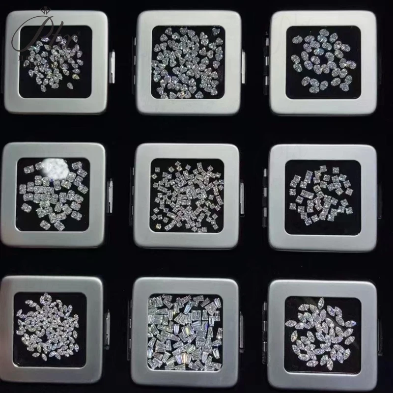 랩 그로운 다이아몬드 멜리 0.9mm3mm HPHT CVD DEF VS-VVS 라운드 브릴리언트 컷 루즈 비즈 주얼리 제작용 도매 고품질