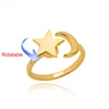 Bagues de mariage rotatives à quatre trèfles pour femmes, anneau d'anxiété Anti-Stress en acier inoxydable, bijoux esthétiques réglables