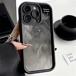 Elegant Black and White Marble Phone Case Cover for Samsung A72 (S18341)