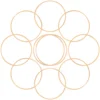 Metal Wreath Rings Dreamcatcher DIY Craft Circles Round Metal Rings DIY Adornment Accessories 10cm Dream Catcher, Iron Ring 2