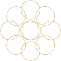 Metal Wreath Rings Dreamcatcher DIY Craft Circles Round Metal Rings DIY Adornment Accessories 10cm Dream Catcher, Iron Ring 2