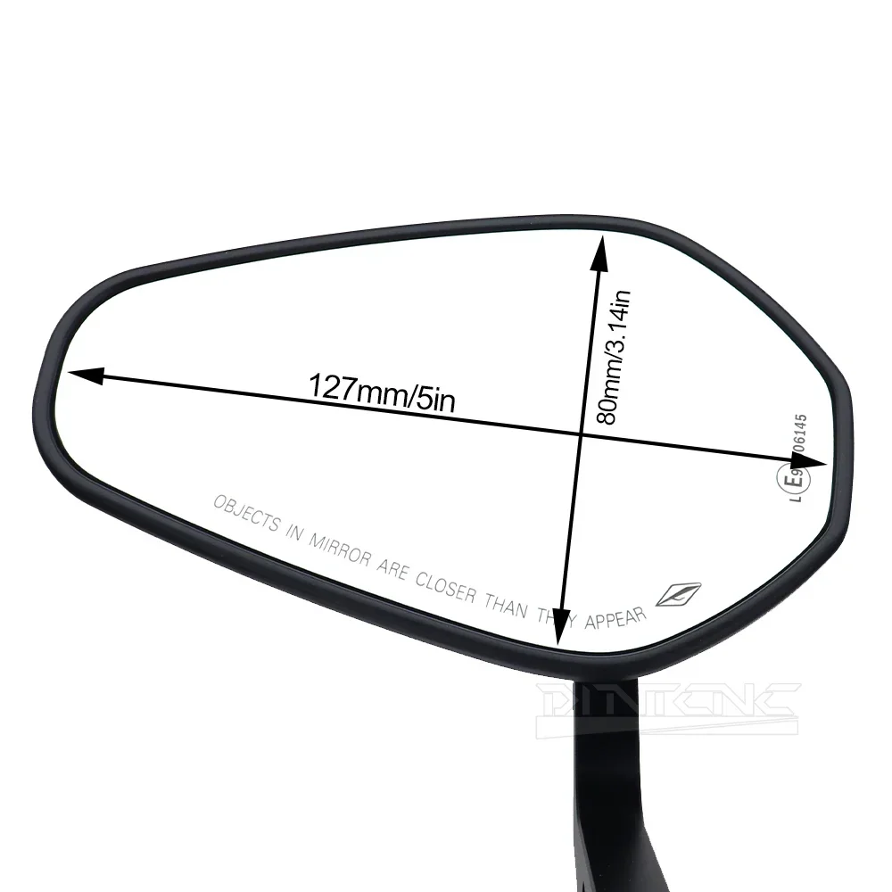 E9 Motorcycle Handlebar End Mirror Rotatable Universal Expansion Screw 8MM Flip Left Right Side Lens Handle Glass Accessories M8 2