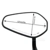 E9 Motorcycle Handlebar End Mirror Rotatable Universal Expansion Screw 8MM Flip Left Right Side Lens Handle Glass Accessories M8 2