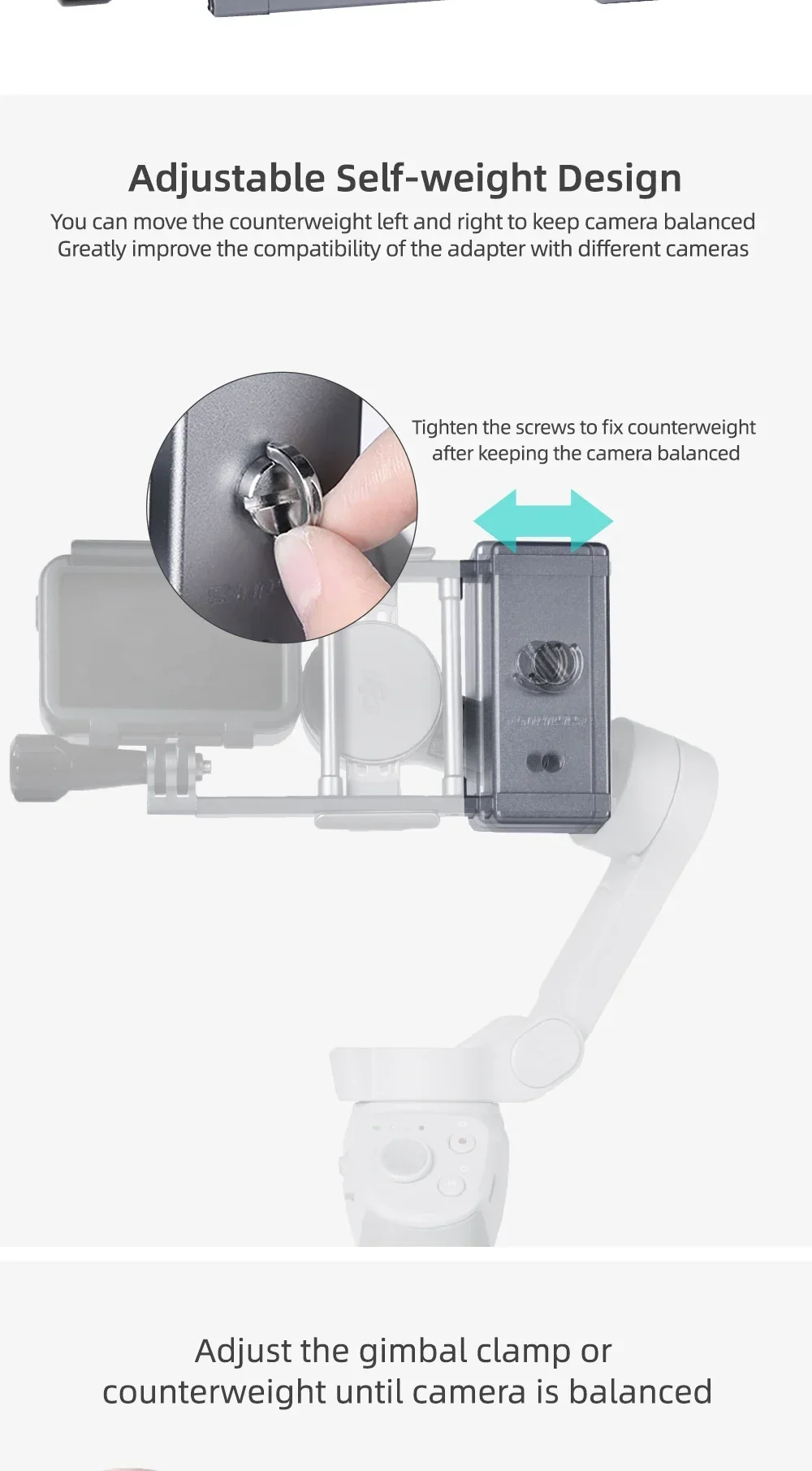 DJI 모바일 6/OM 5용 핸드헬드 어댑터 스위치 마운트 플레이트, 인스타360 플로우 카메라 어댑터, DJI 액션 3용, 고프로 11용