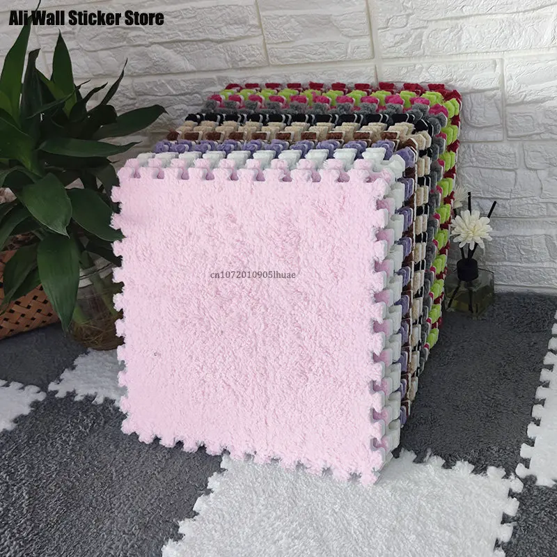 

10/20PCS 30*30cm Carpet Living Room Bedroom Children Kids Soft Magic Patchwork Jigsaw Splice Heads Climbing Baby Crawing Mat