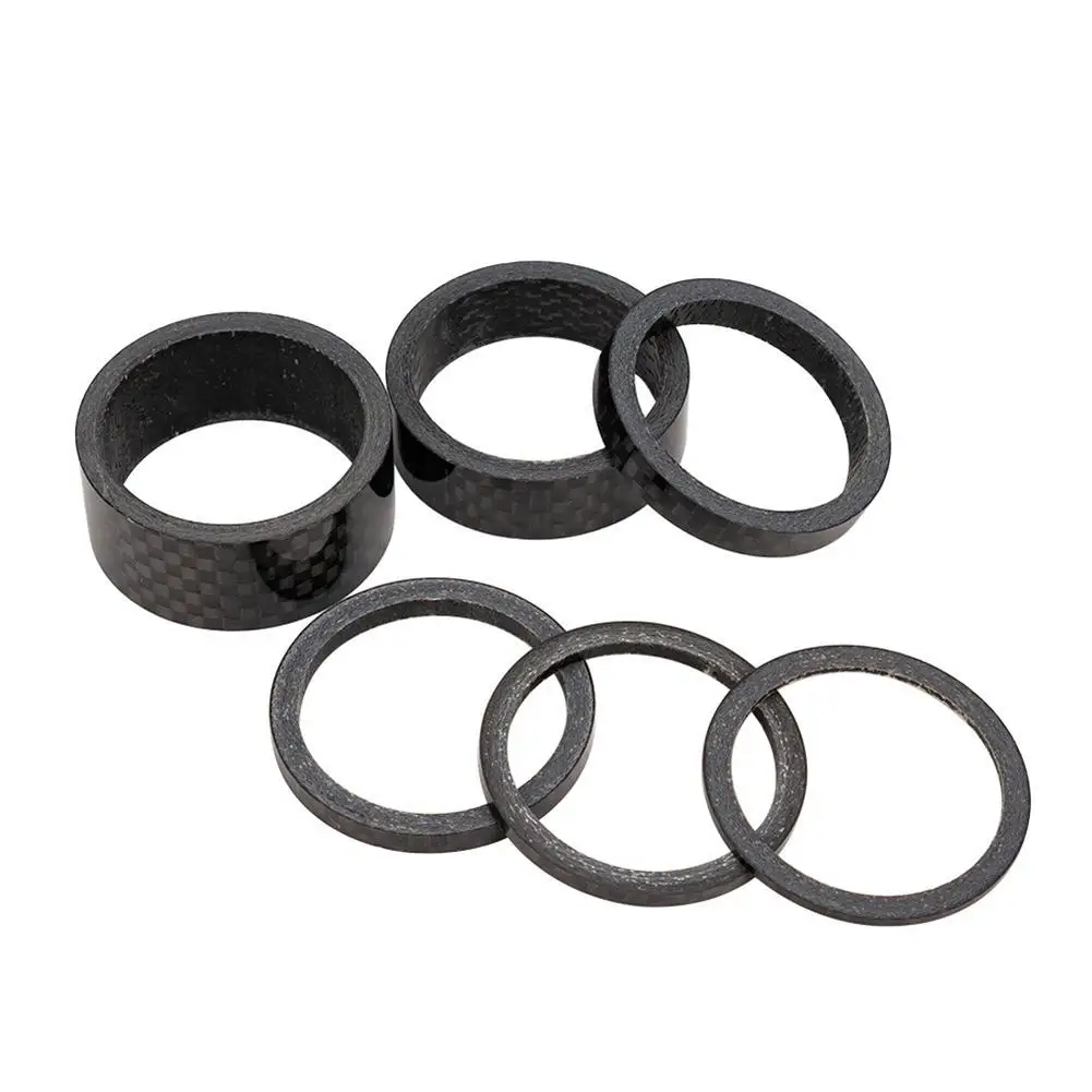 Mountain Bike 28.6 Front Fork Headset Carbon Fiber Gasket Washers 3K