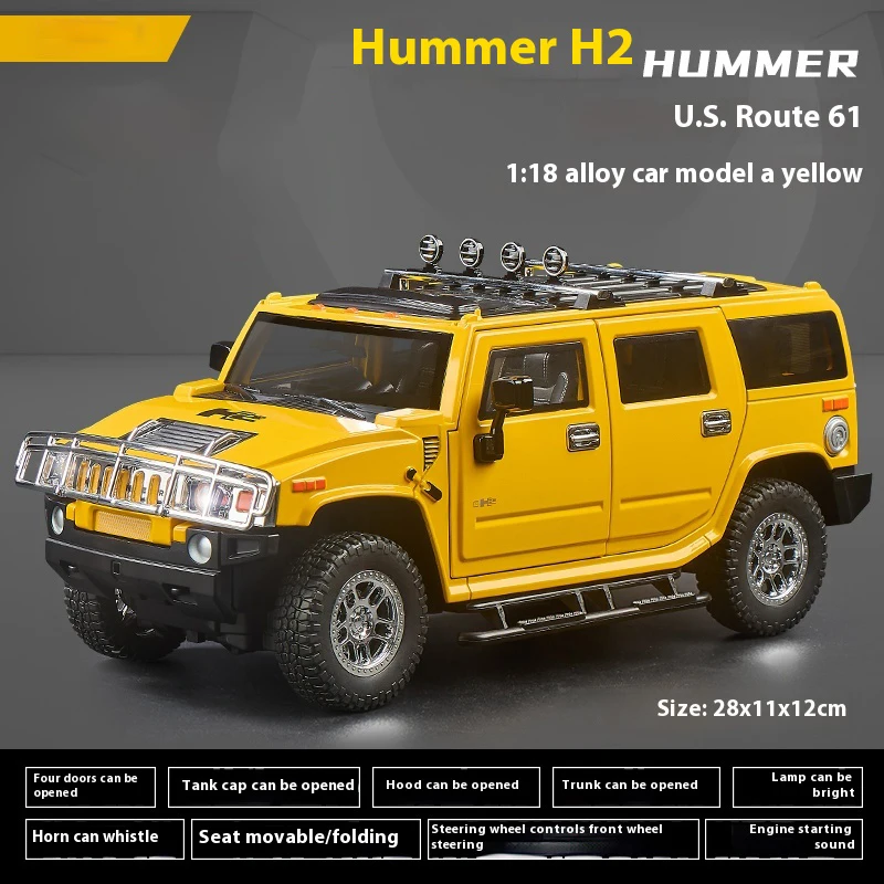 HUMMER H2 POLICE VERSION SPECIAL EDITION 1/18 Scale HIGHWAY