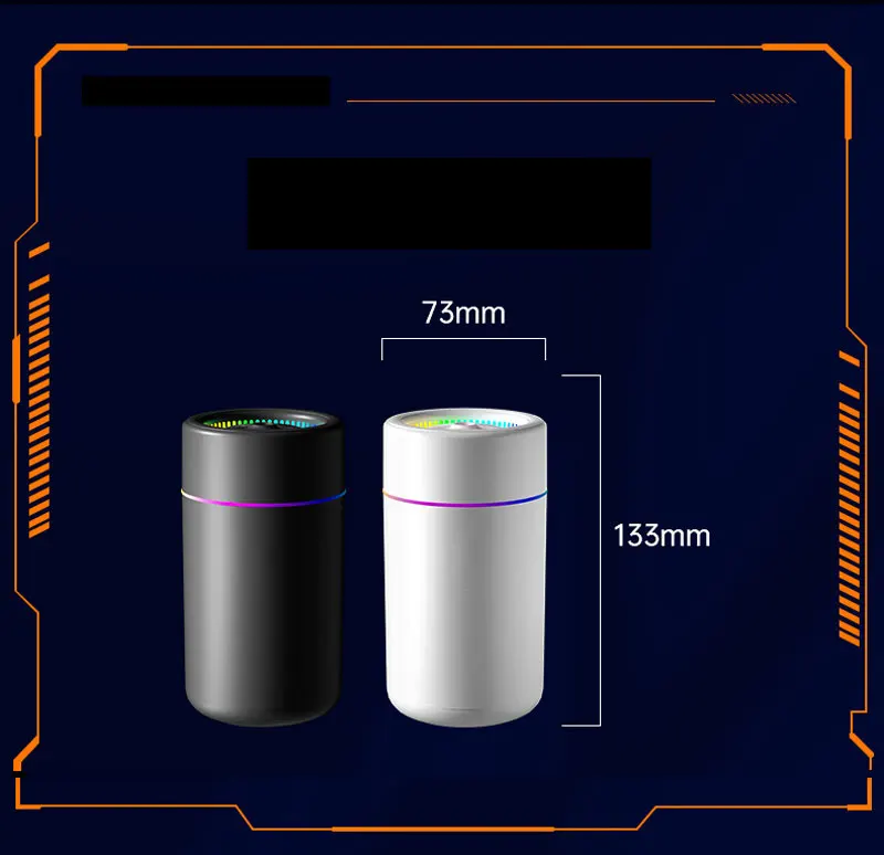 Mini Humidifier for Home Car Oil USB Fresh Aroma Diffuser Mute Diffuser Machine Evaporative Humidifier colorful night light280ML