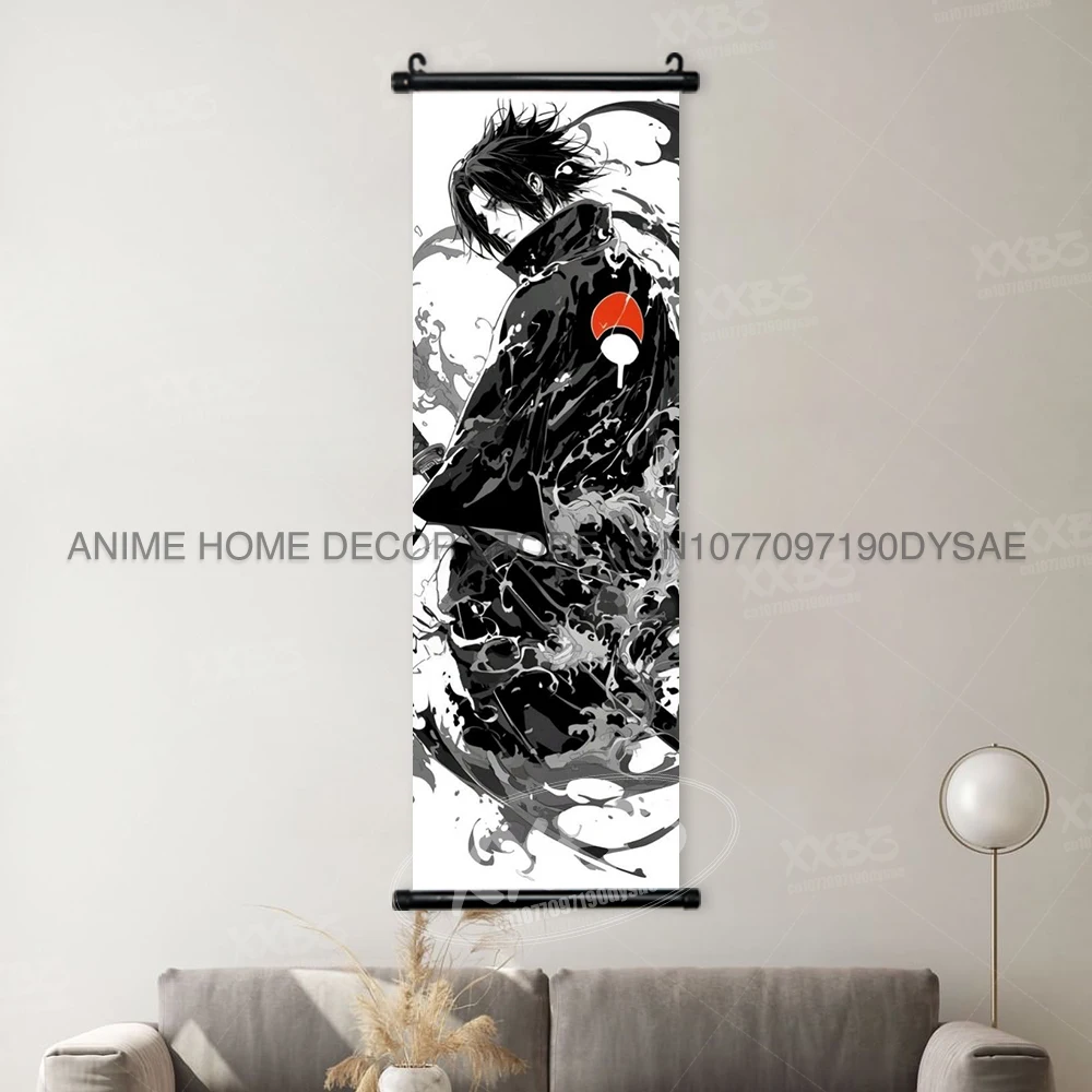 Naruto Anime Character Wall Art Scroll – Sakura, Ino, and Hinata Home Decor Mural