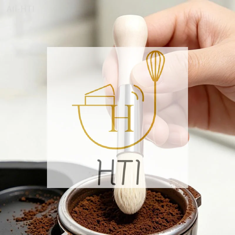 Vintage Coffee Grinder Cleaning Brush Set Retro Barista Coffee Machine Cleaner Solid Wood Brush Coffee Machine Accessories