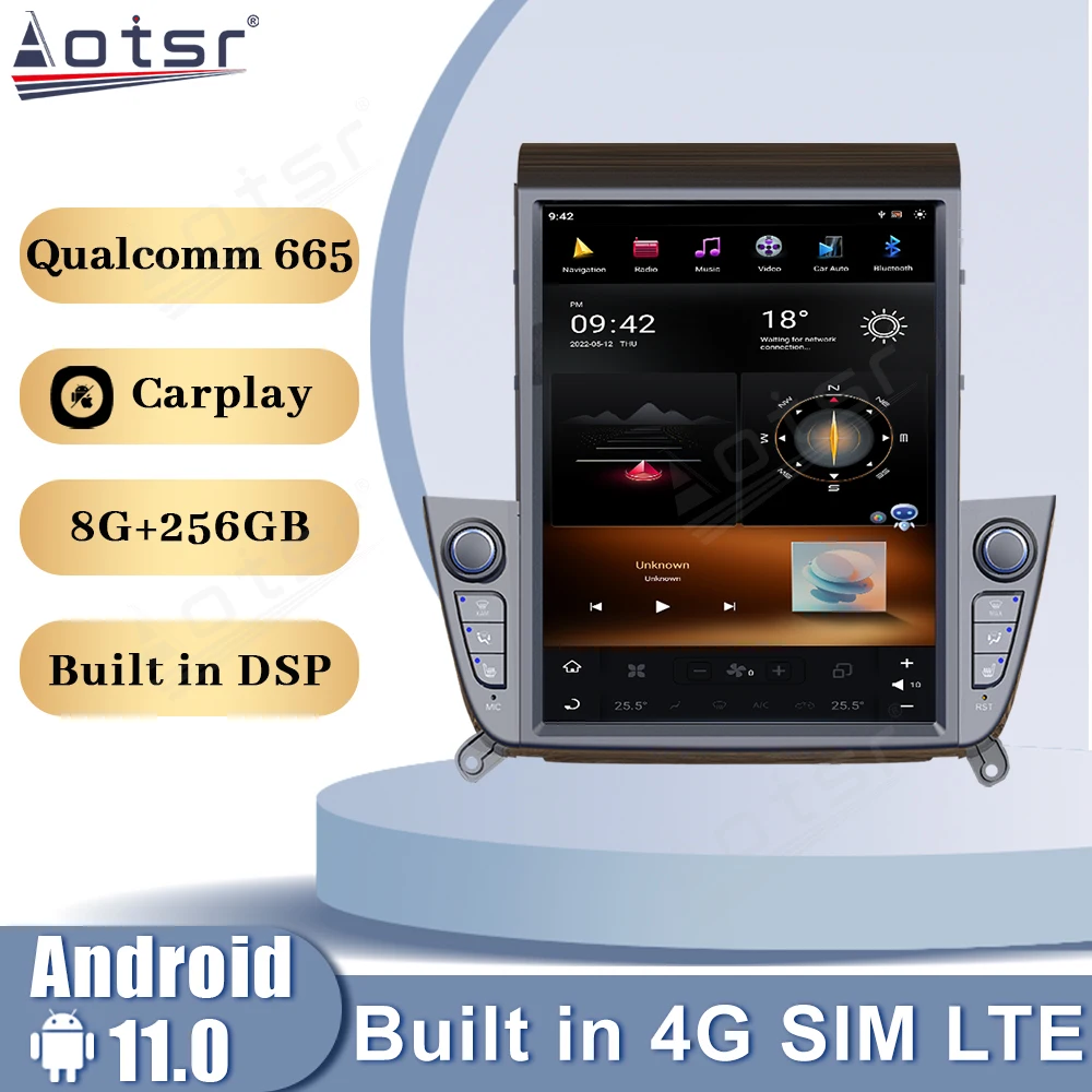 

Qualcomm Snapdragon 665 Android 11 Tesla Car Radio For Hyundai IX35 2018 2019 Carplay SIM GPS Multimedia Player Stereo Head Unit