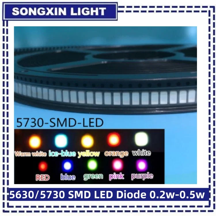 1000er-Pack 5mm LEDs – Farben Wählbar: Grün, Blau, Rot, Gelb, Orange, Weiß, Warmweiß, Pink, Cyan, UV