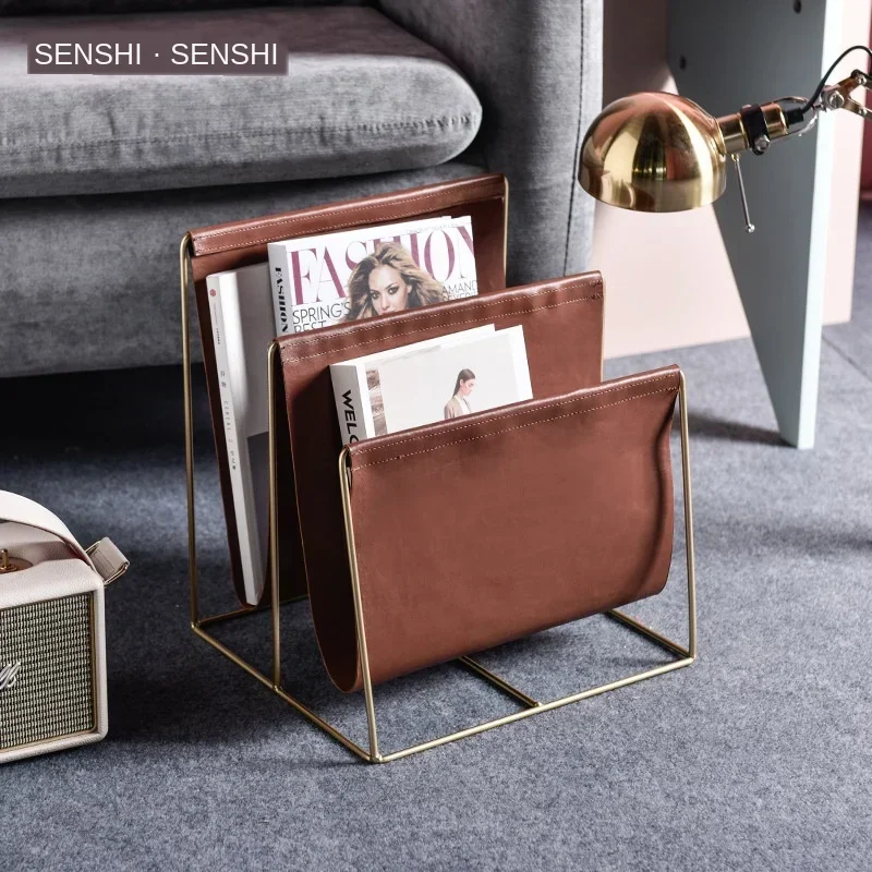 Home Office Magazine Holder Stand Display Rack Nordic Creative Bookshelf Newspaper Organizer Suitable for Placement