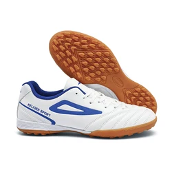 Men's Professional Comfortable Turf and Indoor Soccer Shoes - 45 (1218 - S - White Blue)