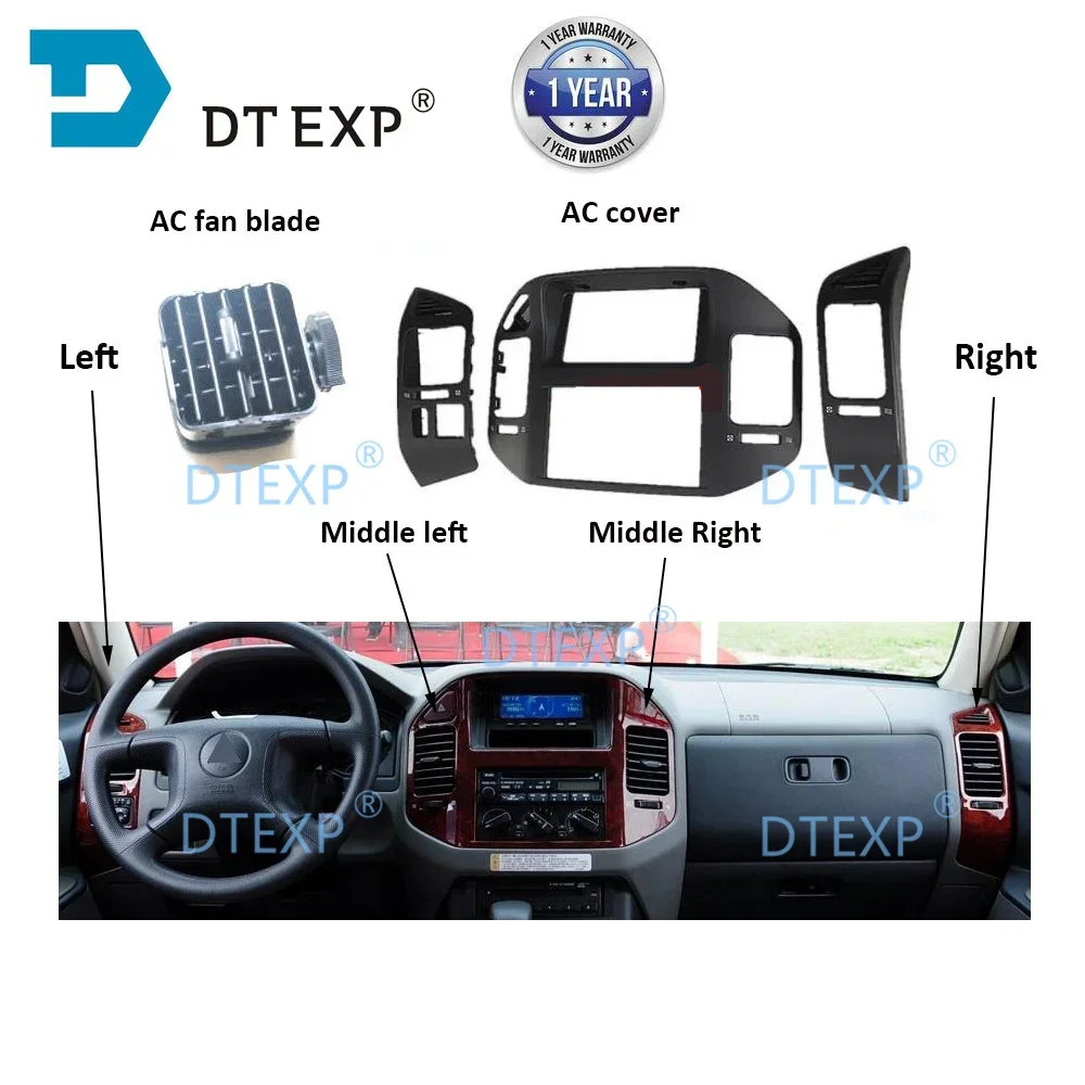 左ハンドル用ウッドACカバーモンテロMR402439ダッシュボードエアコンベントアウトレットパジェロV70 L RミドルショウグンV60 カスタムパ マラソン期間P最大29倍カー用品 ハンドルカバー