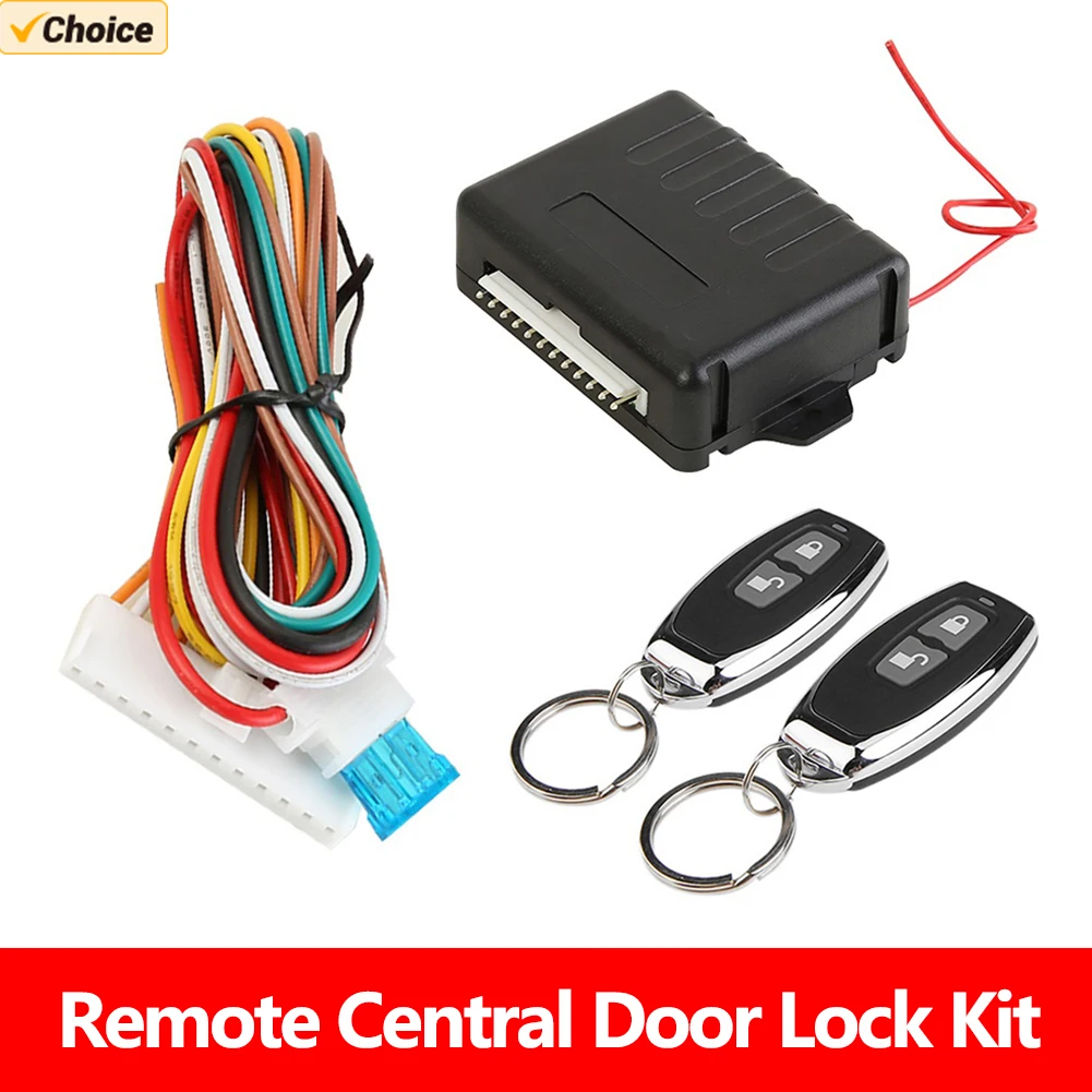 Car lock remote control car door lock kit Keychain Central Kit System button with remote control vehicle central locking 433.92MHz door lock keyless entry system