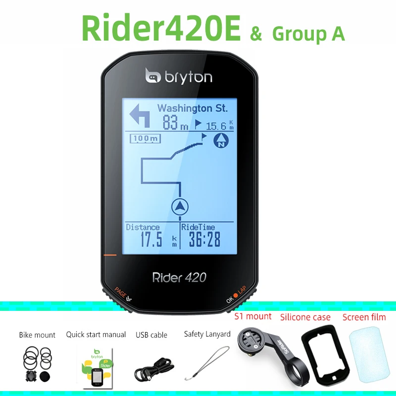 GPS E CONTACHILOMETRI BICI Bryton RIDER 420 E - Ciclocomputer black -  Private Sport Shop