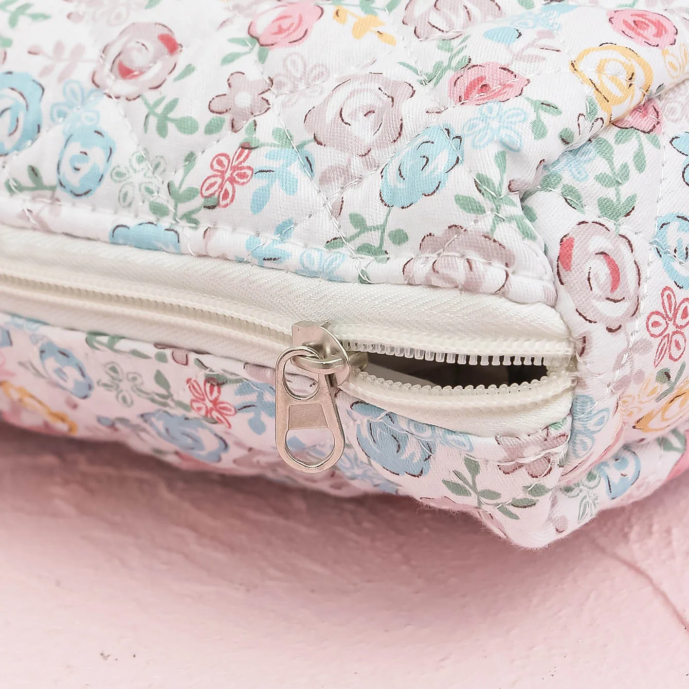 Floral Makeup Bag Set With Zipper Travel Toiletry College Organizer Bag For Women Makeup Storage Bag Cosmetic Bag 5