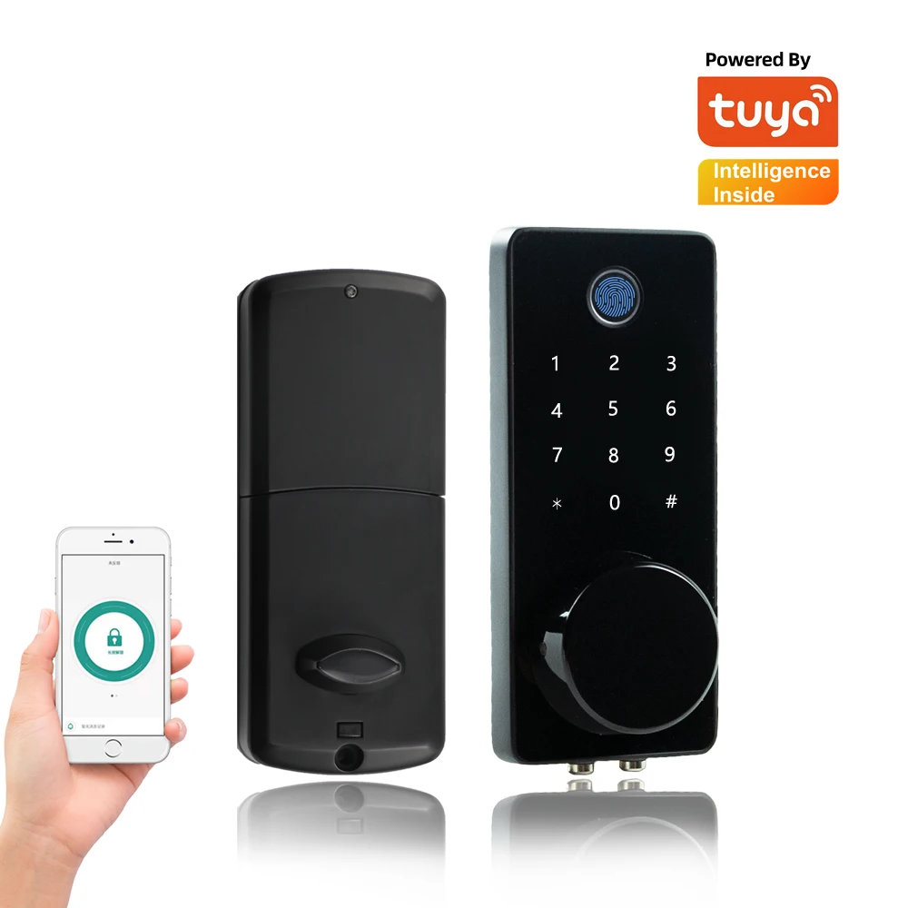 

Tuya Smart Door Lock Biometric Fingerprint Lock Keyless Entry Digital Keypad Bluetooth Lock For Home Apartment