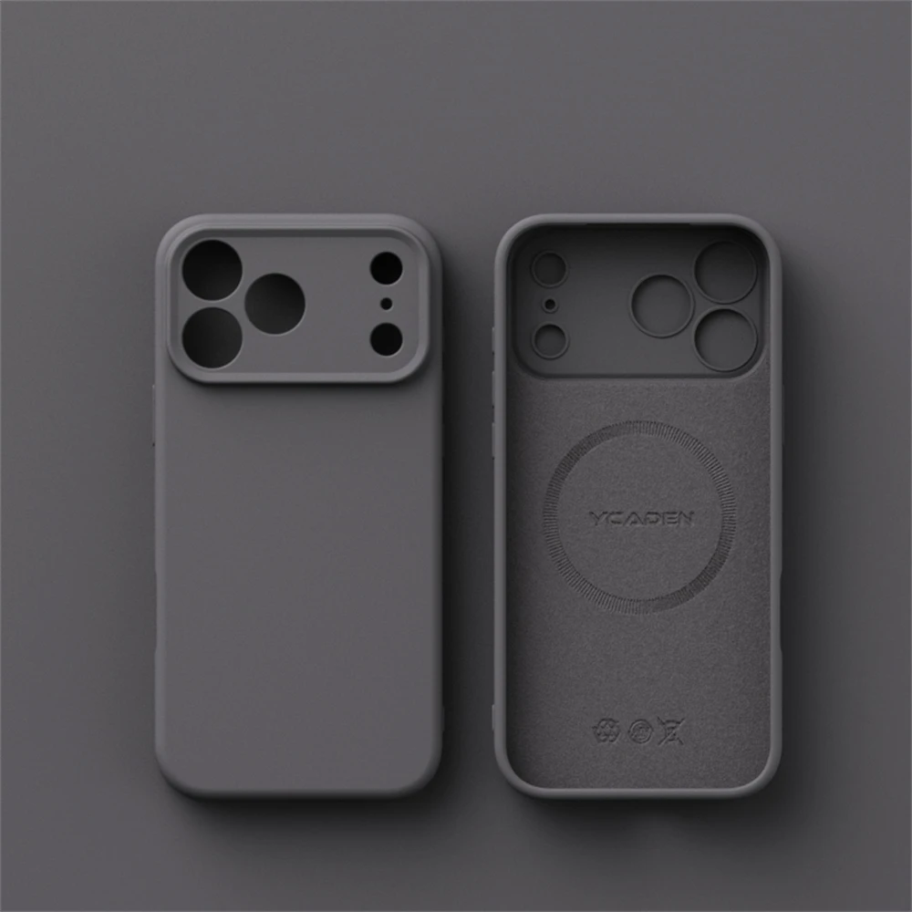 Luxury Liquid Silicone MagSafe-Compatible Phone Case with Wireless Charging Capability and Smooth Finish