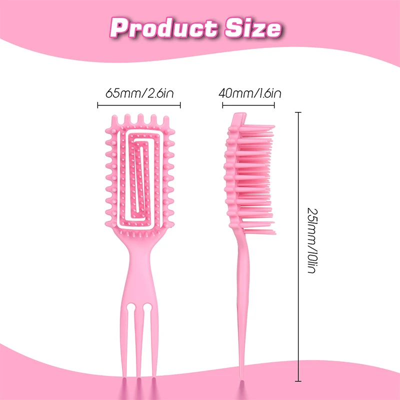Vented Curl Defining Brush Men's and Women's Curly Hair Brush Curl Define Styling Brush for Combing and Shaping 5