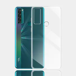 Ultra Thin Silicone Soft TPU Clear Back Case Cover for TCL 10 SE (Clear)