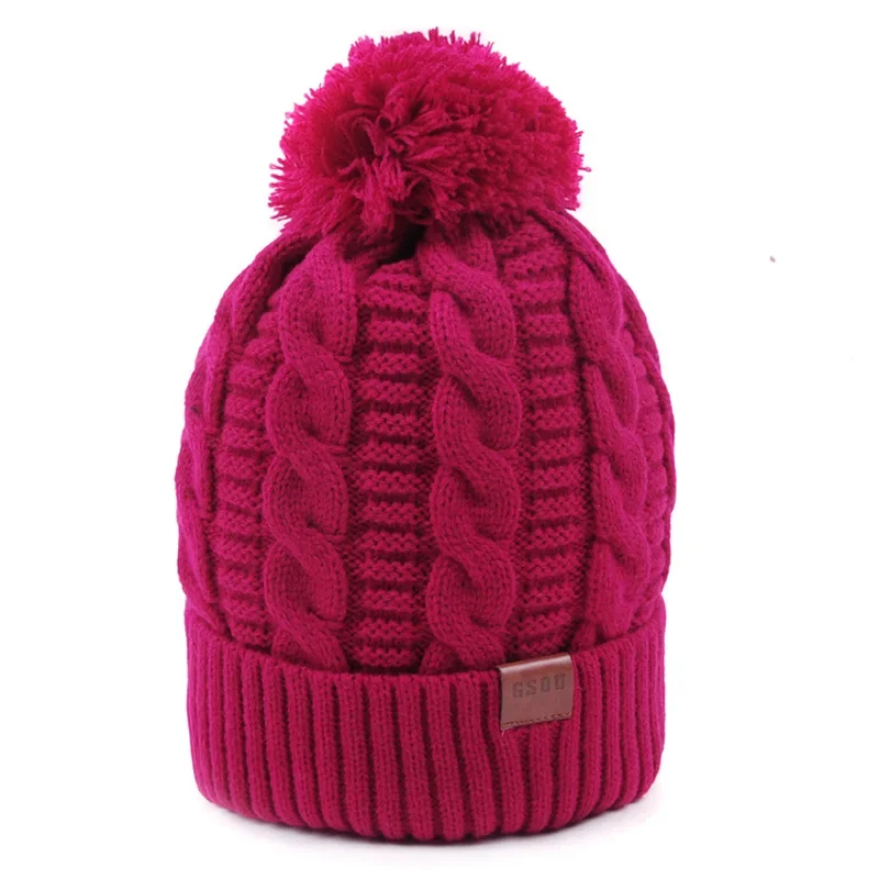 SNOW Winter men women keep warm Ski Hat Cotton Thicken Snowboard Hats Outdoor Monutain Hiking Camping Knitted Caps