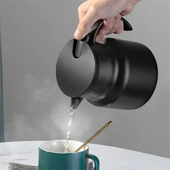 Thermos Pot che preserva il calore portatile 1000ml Home Office Caffettiera in acciaio inossidabile Teiera per stufato di grande capacità 1