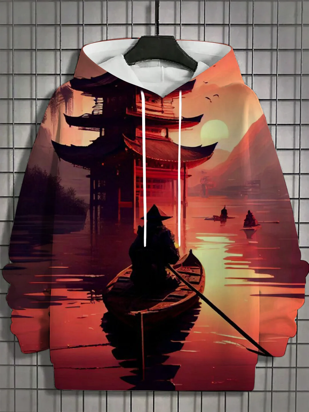 thumbnail image 1 of Sudadera con capucha para hombre nueva de otoño 2024 con estampado 3D de samuráis japoneses, sudadera con capucha de estilo hip hop de moda callejera, ropa para hombre, 1 of 5