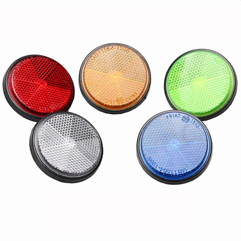 2xCircular Reflektor Auto Lkw Motorrad Nacht Reflektor Brechung Licht Teil Motorrad Elektrische Fahrräder Reflektierende Aufkleber – Detail 2