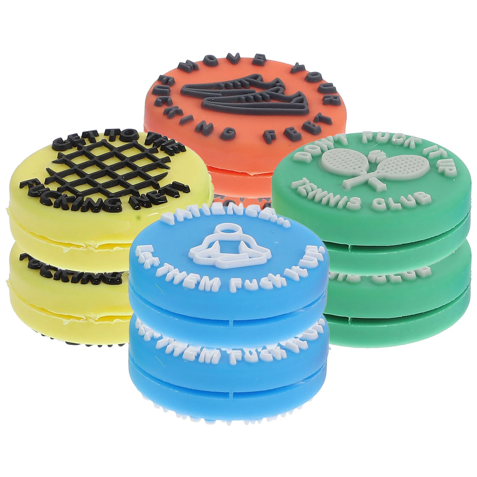 

8 Pcs Tennis Racket Shock Absorber Dampener Racquet Absorbers Shocking Vibration Silicone