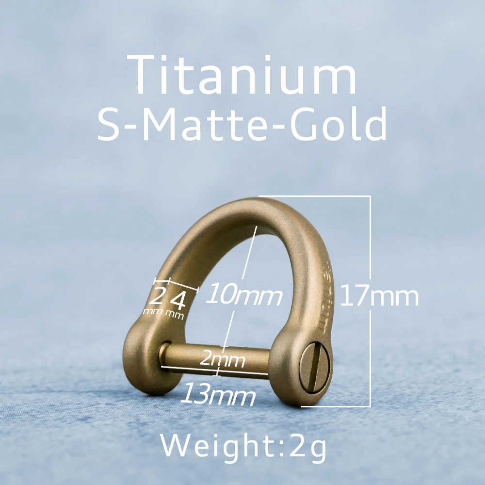 Titanium Horseshoe D-Shape Keychain Buckle - Lightweight and High-Quality EDC Accessory