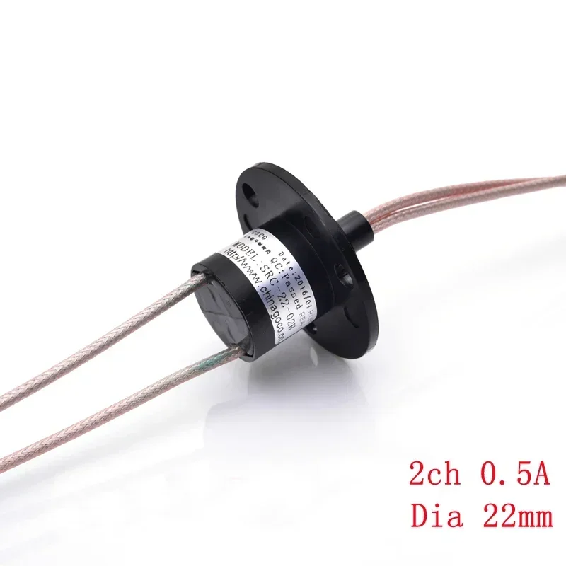 

1 шт. 2ch 0.5A антенна токосъёмное кольцо передачи смешанные Проводная вращающаяся Контактное кольцо диаметром 22 мм 220V 300 об/мин для RC Gimbal робот