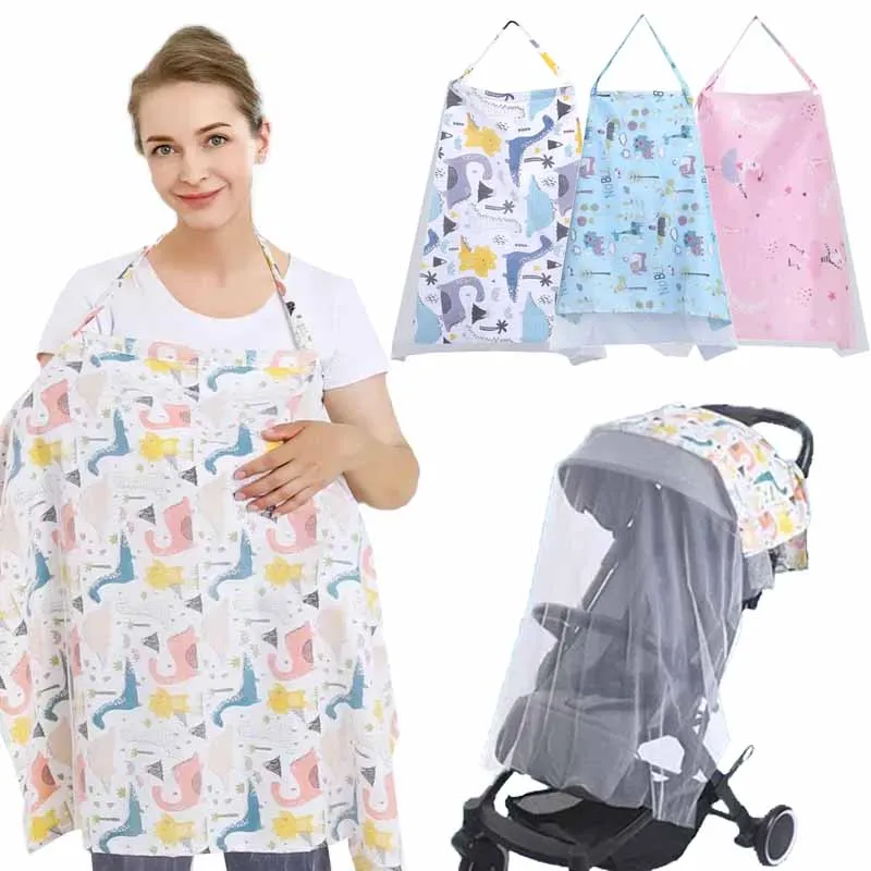 Breastfeeding Cover Maternity Towel Shyness Covering Breastfeeding Towel Anti Glare Adjustable Neck Strap Postpartum