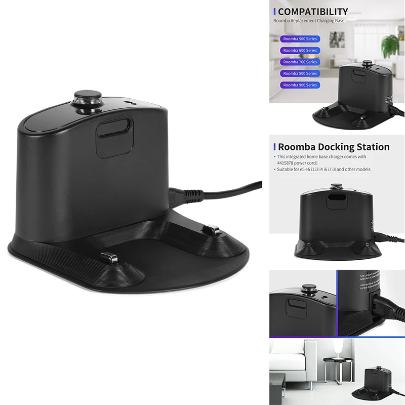 

Док-станция для Irobot Roomba E5 E6 I1 I3 I4 I6 I7 I8 500 600 700 800 Series