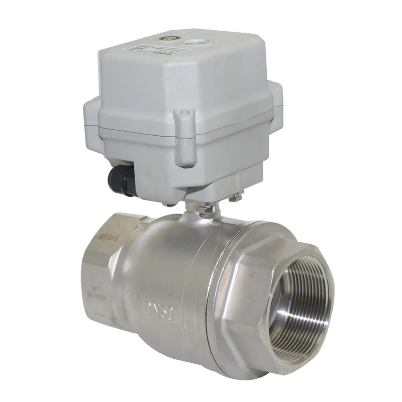 

A150 series 2-10V управление потоком 2 ''DN50 Электрический пропорциональный шаровой клапан с ручным управлением