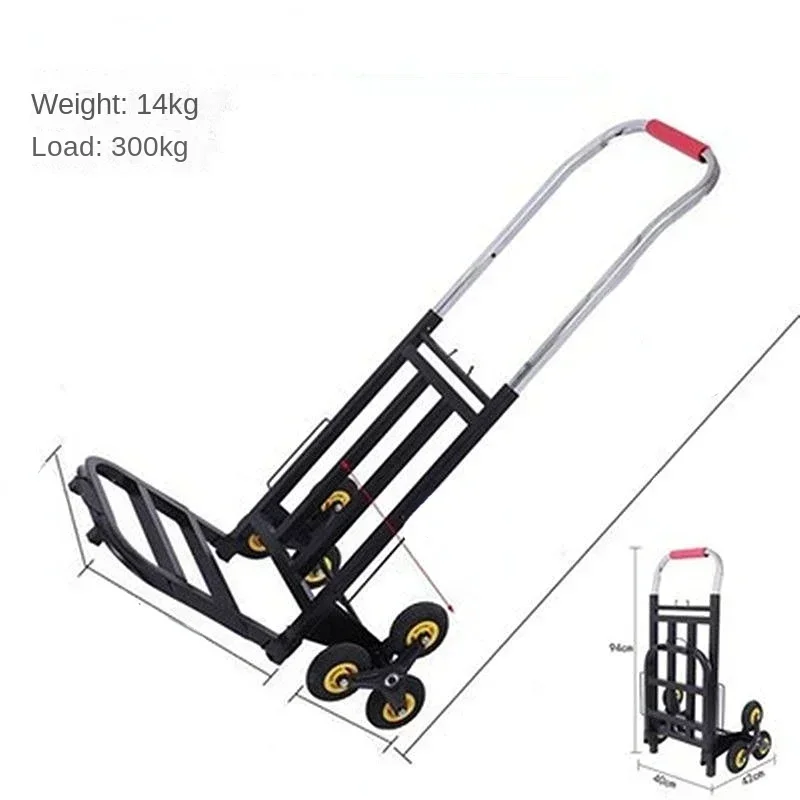 Folding Cart Hand Pulling Car, Household Grocery Shopping Rod, Stairs Carry, Climbing Stairs, Load Trailer, Household Goods