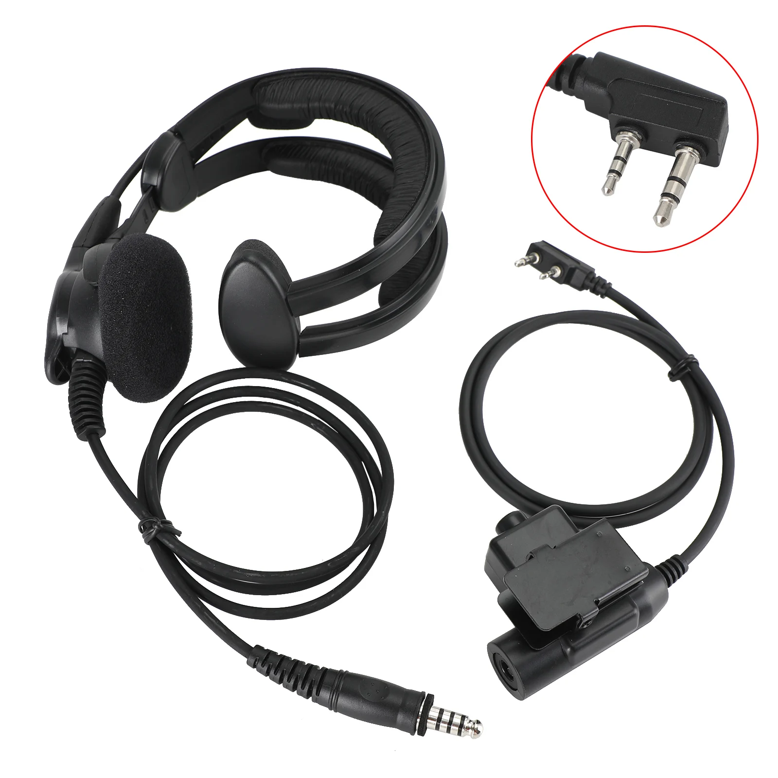 

Artudatech Tactical U94 Ptt Cable Plug Headset Adapter For TK-208/308 TK-220/320 TK-240/340