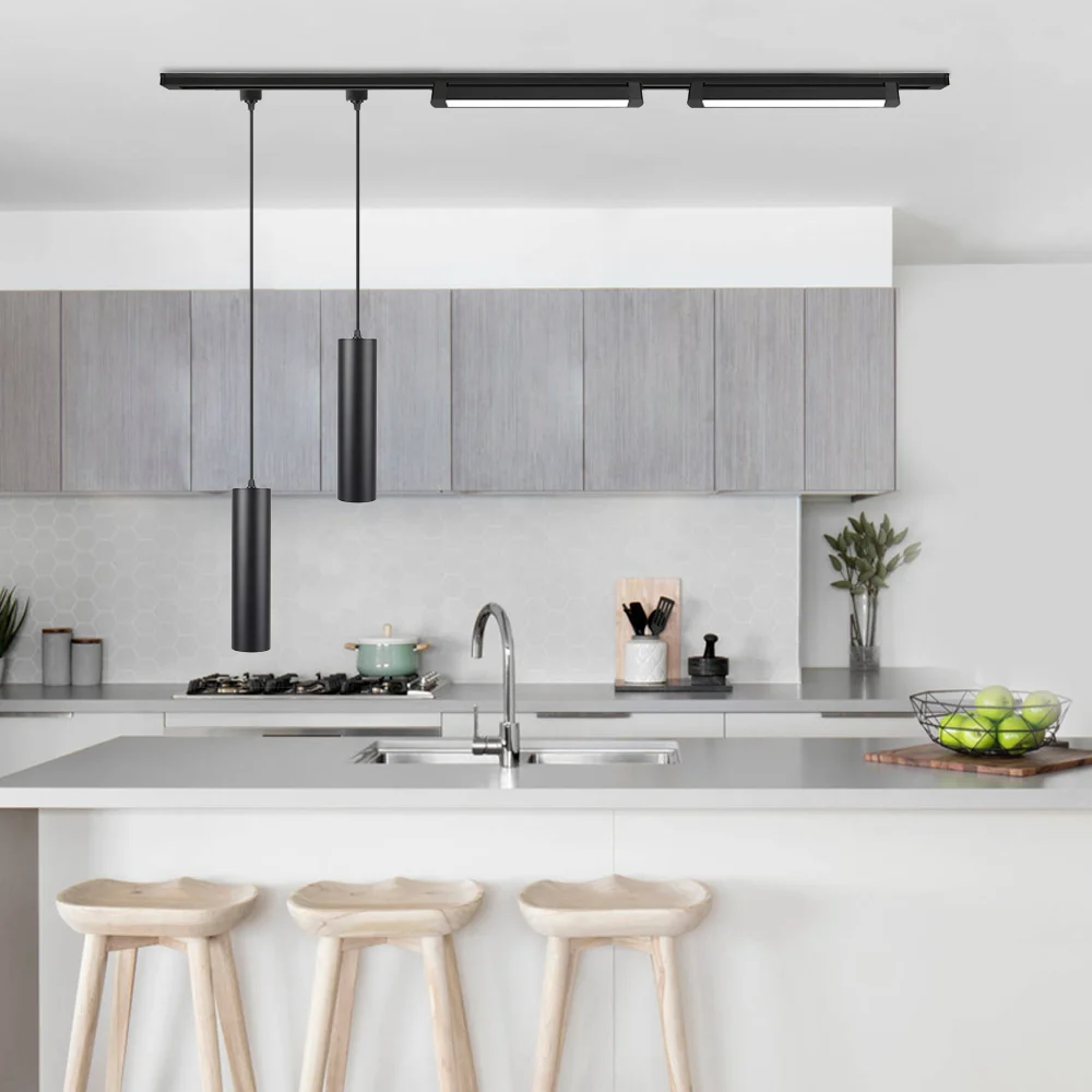 Enhanced LED Track Lighting Fixture for Living Room, Store, or Kitchen Ceiling