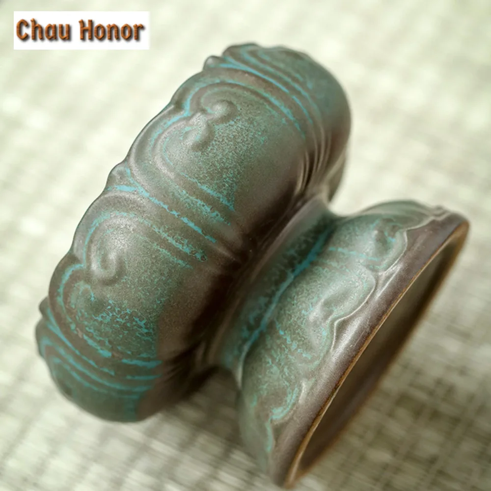 Zen Lotus Agarwood Ceramic Incense Burner Home Indoor Air Purification Furnace Antique Sandalwood Plate Burner Decoration Crafts