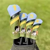 Golf Headcovers, Driver Wood Cover Set, Driver Fairway Hybrid Golf Wood Clubs Head Cover 1