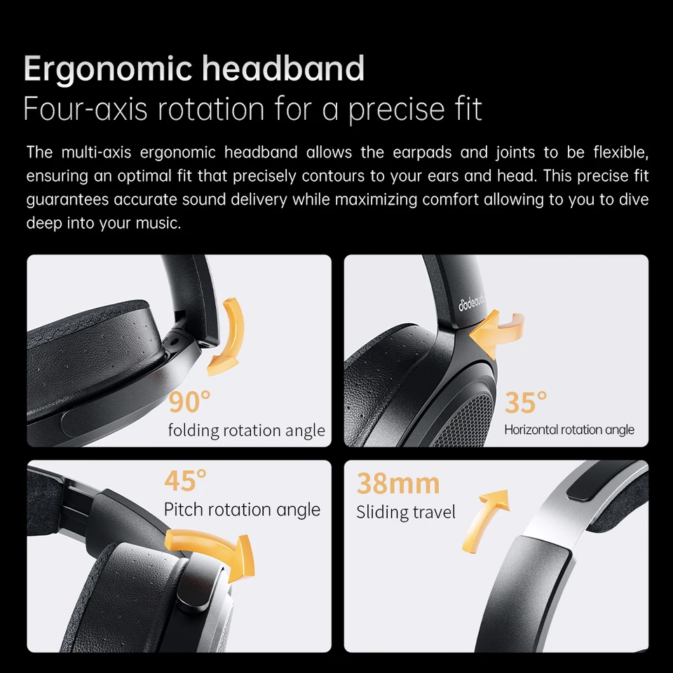 FiiO JT7 Over-Ear Planar Magnetic Audiophile Headphones with