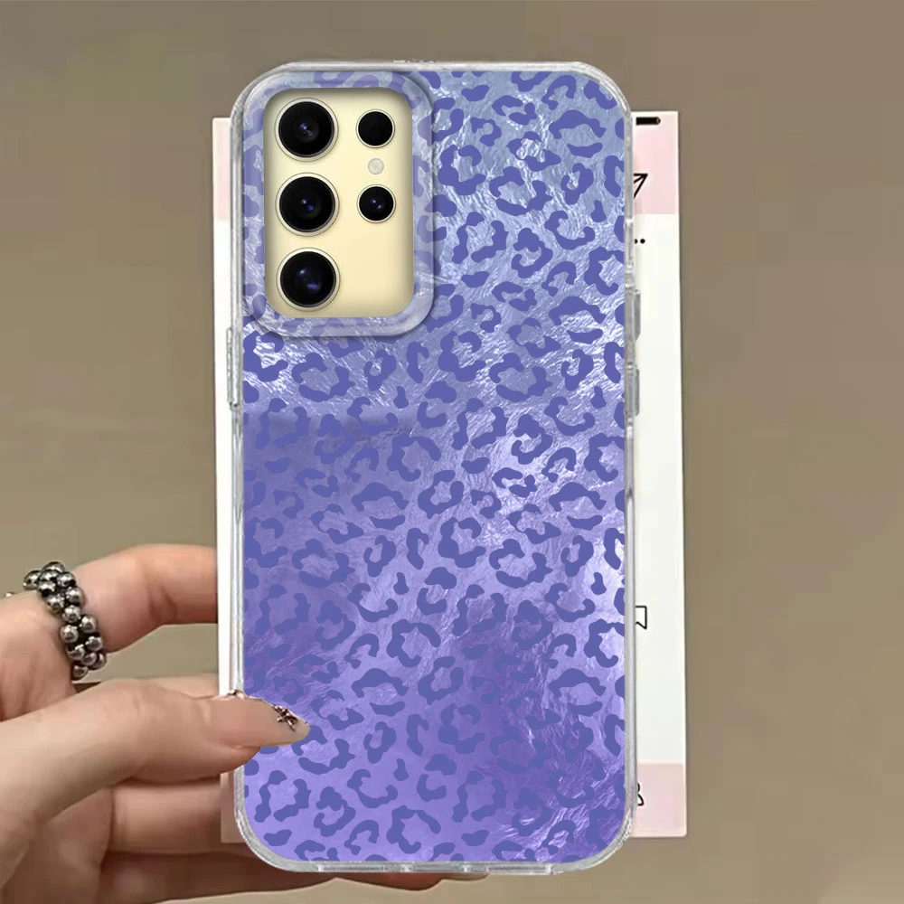 Pink Leopard Glacier Pattern Phone Case