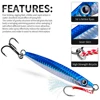 PROBEROS 1pc Metal Jig 10g 15g 20g 30g 40g 60g Durable Bionic Hard Bait with Realistic Design - Perfect Sea Fishing Accessory 4